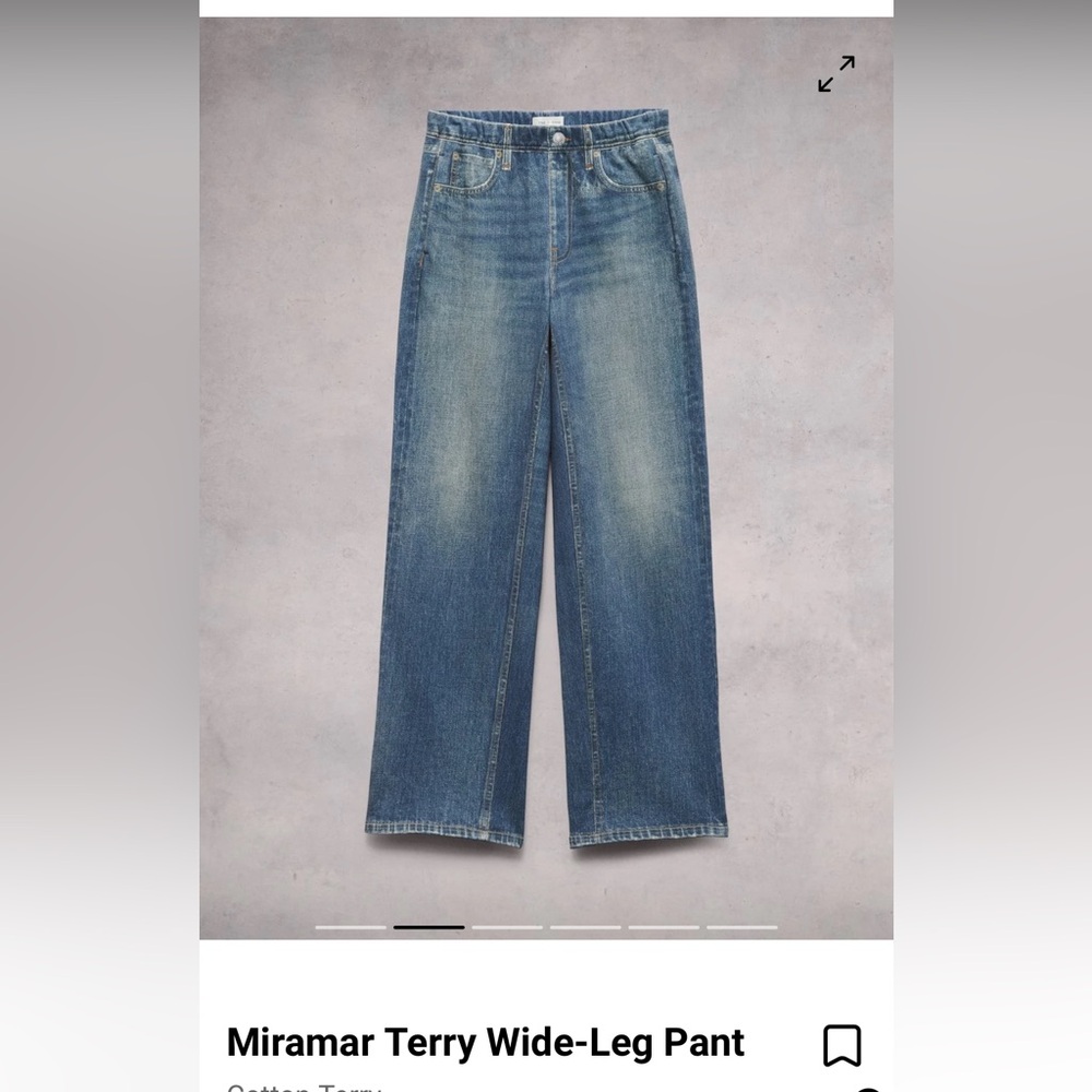 Rag & Bone Miramar Terry wide-leg pant